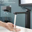 Robinet de lavabo de salle de bain noir mat avec douchette latérale et robinet d'aspect élégant