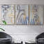 Linx I, ensemble de 3 toiles encadrées sur toile-97793193-97793194