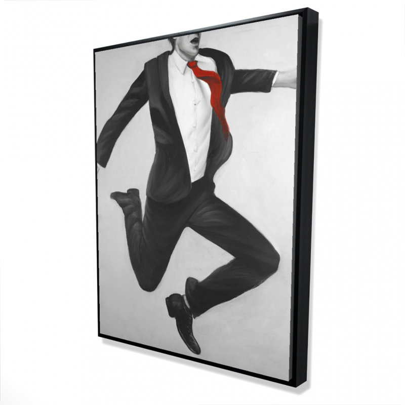 Happy Classic Man Print On Canvas