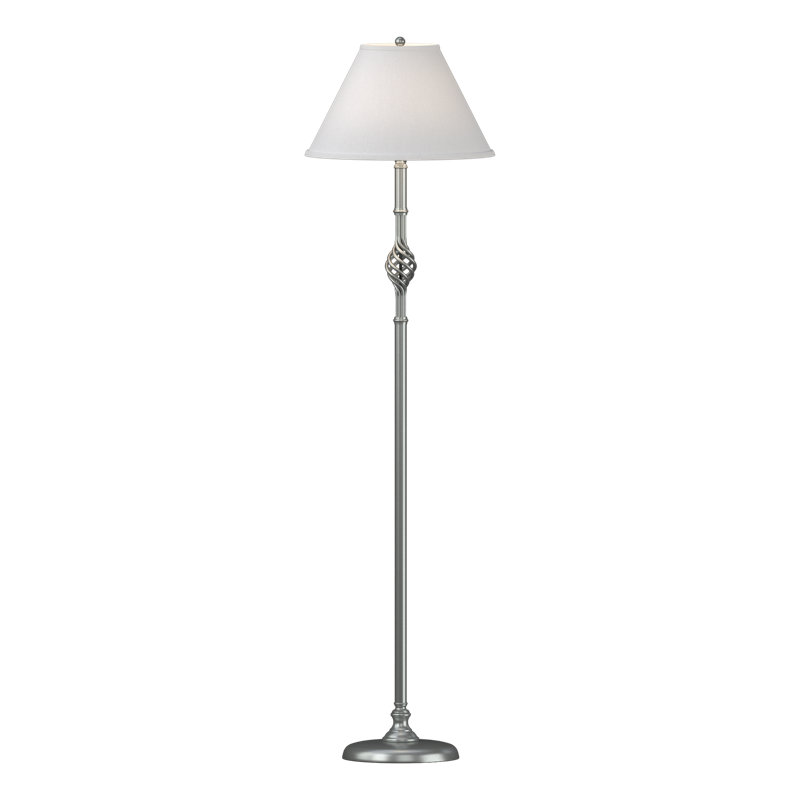 Lampe sur pied 45 "Twist Basket, Anna ton naturel, Platine rétro