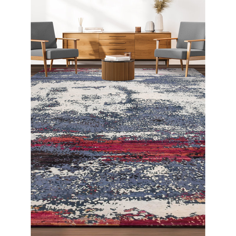 Abstract Area Rug, Rectangle 9' x 12'