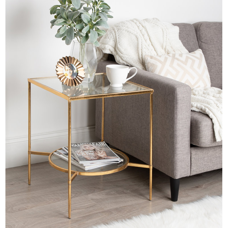 Table de bout en verre Lenzee