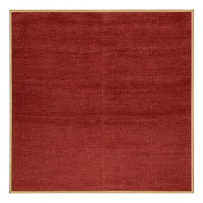 Tapis brun uni lavable à la machine