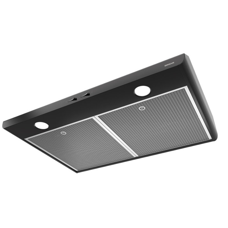 Hotte sous un meuble convertible 30 pouces 250 CFM Sahale, Noir
