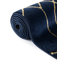 Tapis bleu marine et doré Glam-86615393