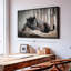 Animal «Lounging Black Panther», reproduction sur toile-101456676