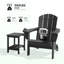 Ensemble de chaises Adirondack en plastique 5 pièces avec table d'appoint et repose-pieds Dalson-98222881