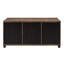 Table basse avec portes coulissantes
