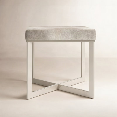 Aisla Genuine Leather Vanity Stool