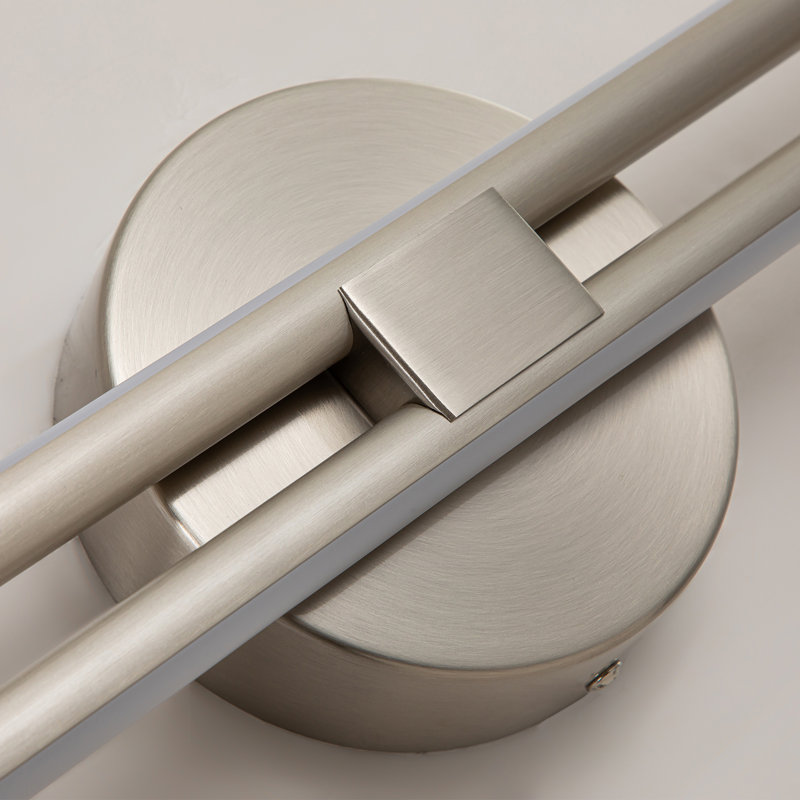 31' 2 - Light Dimmable LED 20W Vanity Light, Nickel, 6 000 K