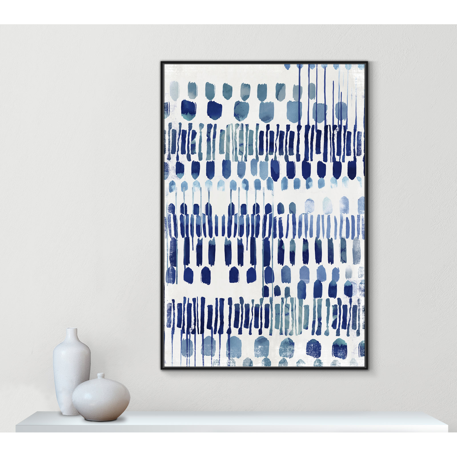 Continuously I - Painting Print, No Matte, Black Framed Canvas, 61.5" H x 41.5" W x 2" D