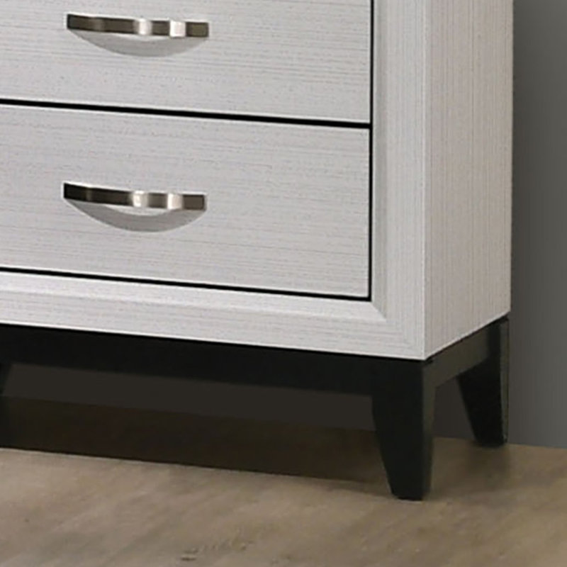 Commode contemporaine Errico, blanc, Blanc