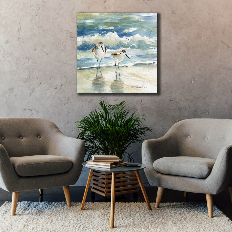 «Beach Birds» par Carol Robinson, H 37 po x l 37 po x P 1,5 po
