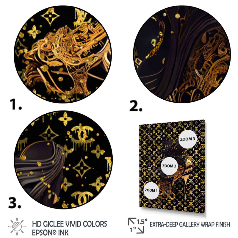 Luxury Brand Stiletto Design - reproduction sur toile, H 32 po x l 16 po x P 1 po, Toile tendue