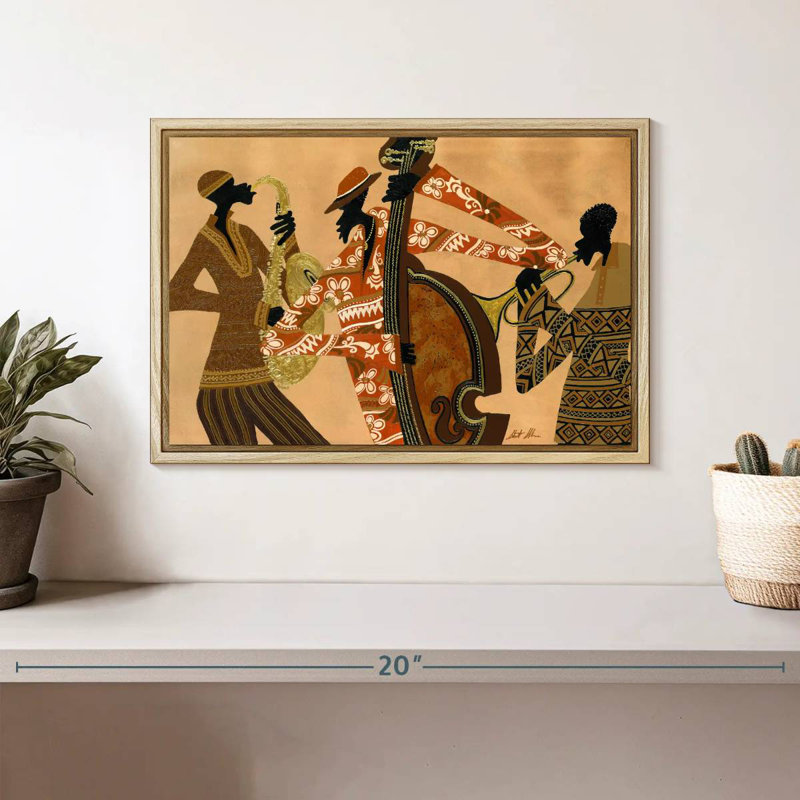 All That Jazz, Cadre flottant en bois naturel, 13 po x 9 po
