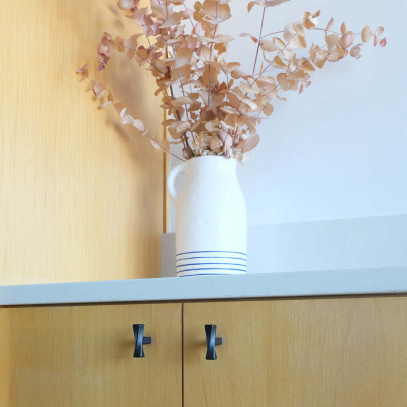 Twist Bar Knob, Matte Black