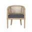 Chaise d'appoint en bois d'hévéa-381713686