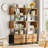 Midhat Geometric Storage Bookcase with 3 Drawer