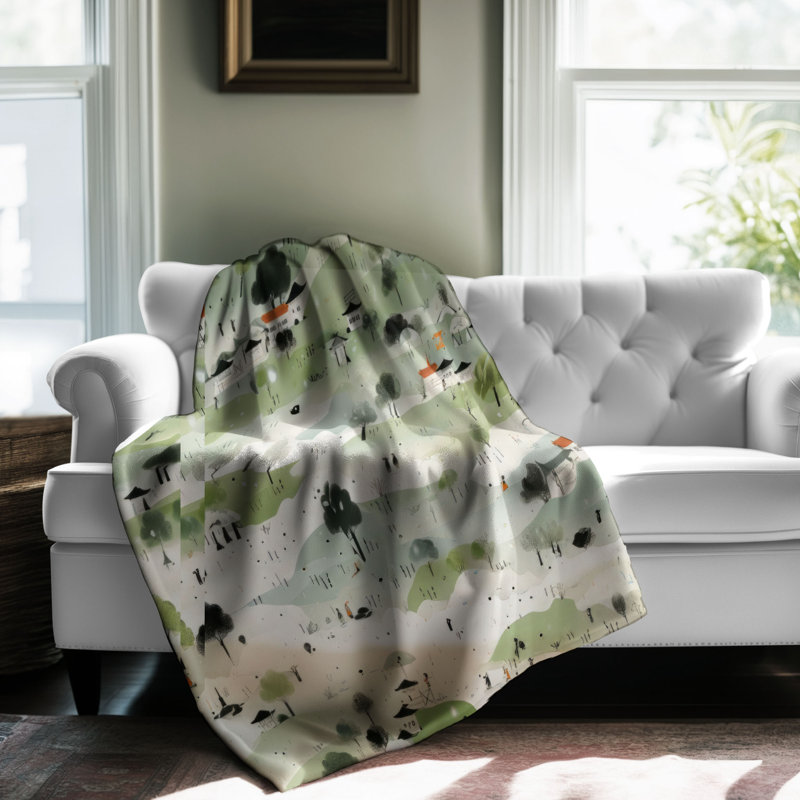 Couverture luxueuse en sherpa 1 pièce Lush Rain, L 80 po x l 60 po
