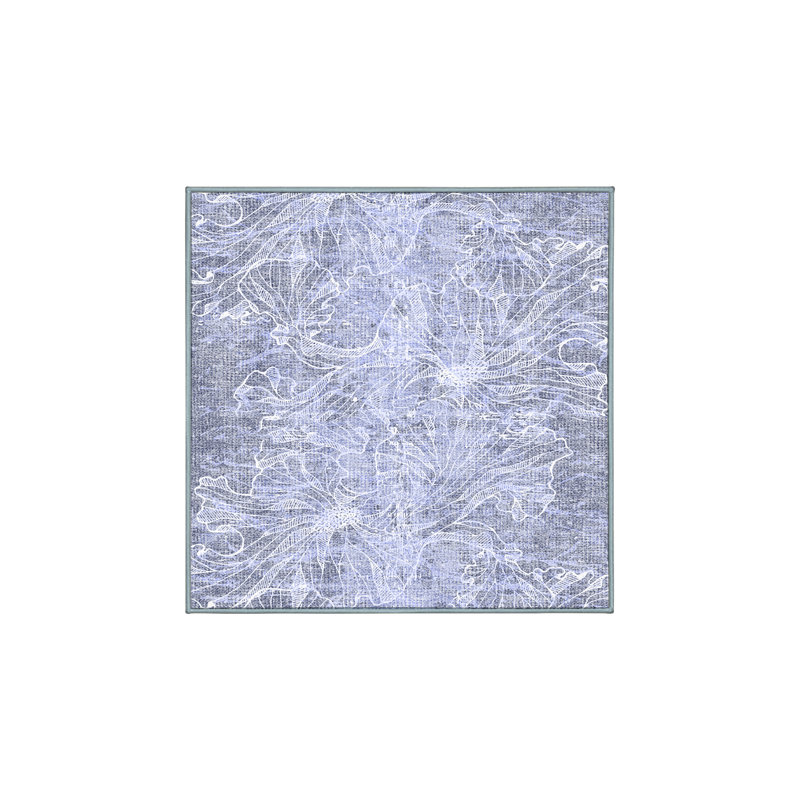 Marcion Hand Loomed Washable Floral Indoor Rug, Square 3'