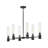 Shea 6 - Light Steel Dimmable Sputnik Modern Linear Chandelier-232464014