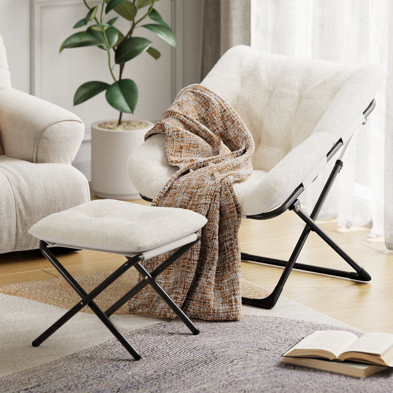 Upholstered Accent Chair, Beige