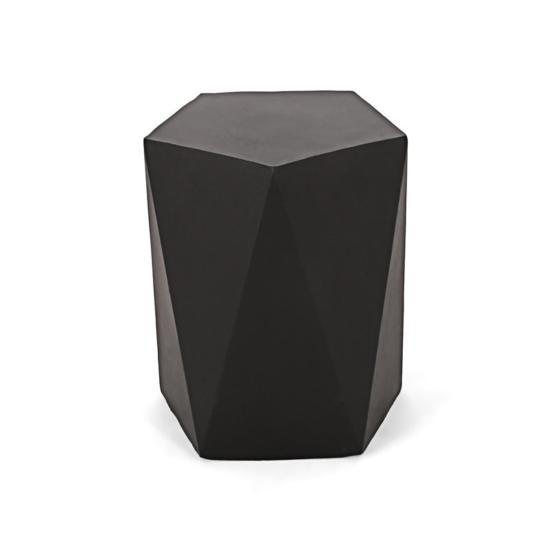 Outdoor Side Table, Black