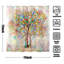 Rideau de douche Tree of Life avec crochets