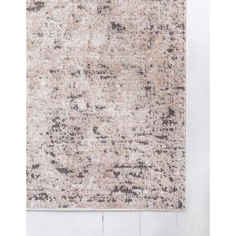 Tapis traditionnel Geddis couleur chameau, Carré 5 pi 3 po