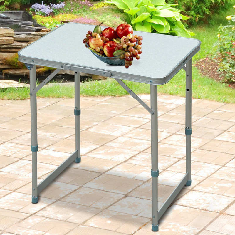 Kinzer Rectangular Wood Folding Outdoor Camping Table , 60cm W 45cm D