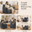 Fauteuil d'appoint moderne de 92 cm (36,2 po) sans assemblage requis pour le salon et la chambre à coucher-875407284
