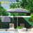 Patio Umbrella, Outdoor Table Umbrella With Push Button Tilt And Crank, UV Protection Waterproof Market Sun Umbrella With 8 Sturdy Ribs For Garden, Deck, Backyard, Pool-110874437-110874442-110874443