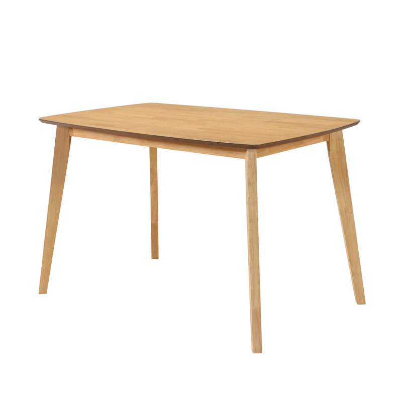 Deveraux Solid Wood Dining Table, 75cm H x 120cm L x 75cm W 
