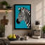 Zebra In Profile Modern - Print-136784363-136784366