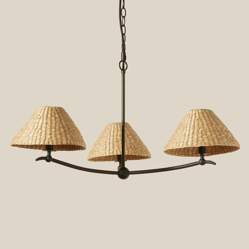 Bainbridge Chandelier, 3 Lights, 15" H x 34" W x 34" D