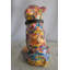 Sculpture bouledogue en résine graffiti Pop Art avec collier 18 po x 11 po x H 20 po