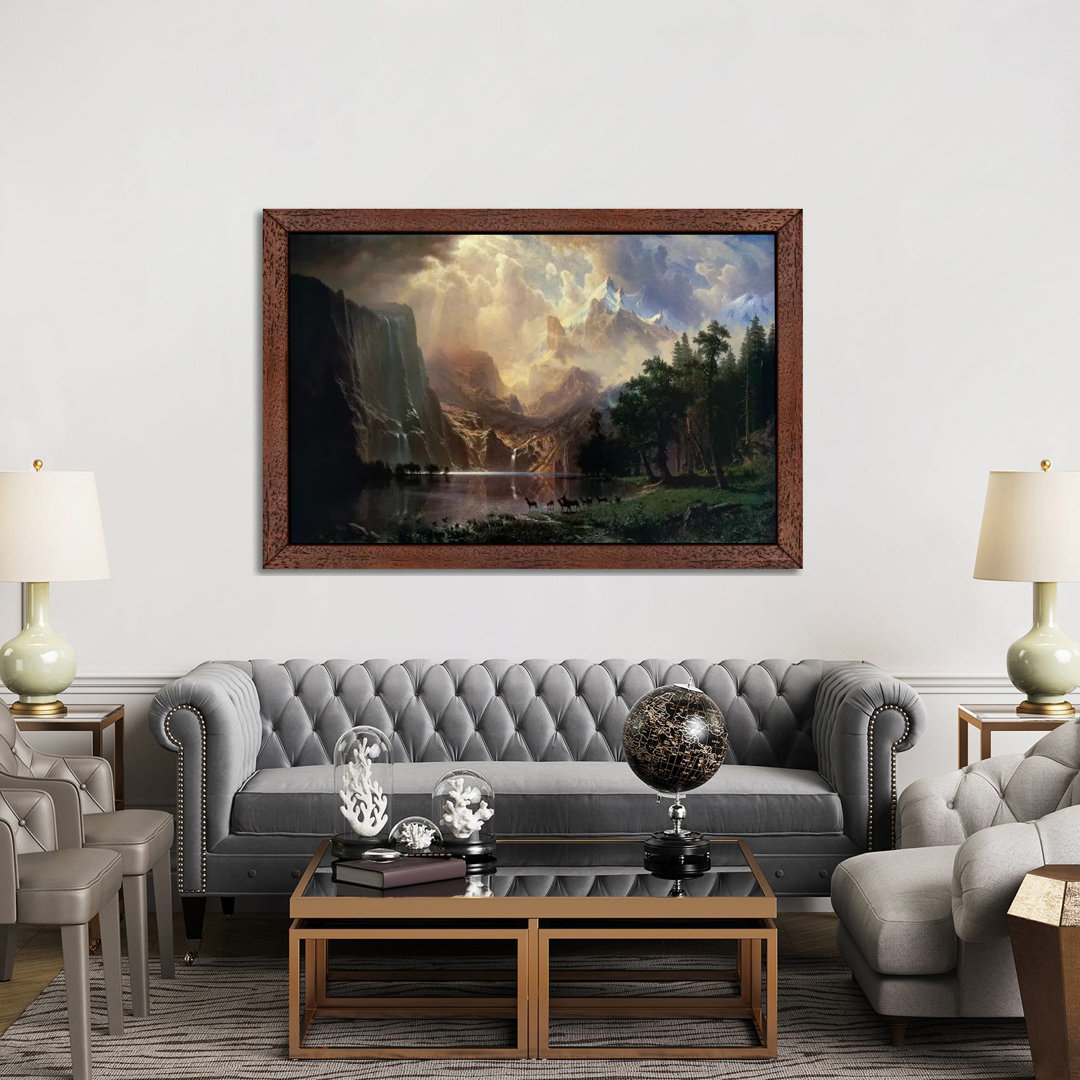 Among Sierra Nevada In California by Albert Bierstadt - Painting on Canvas
