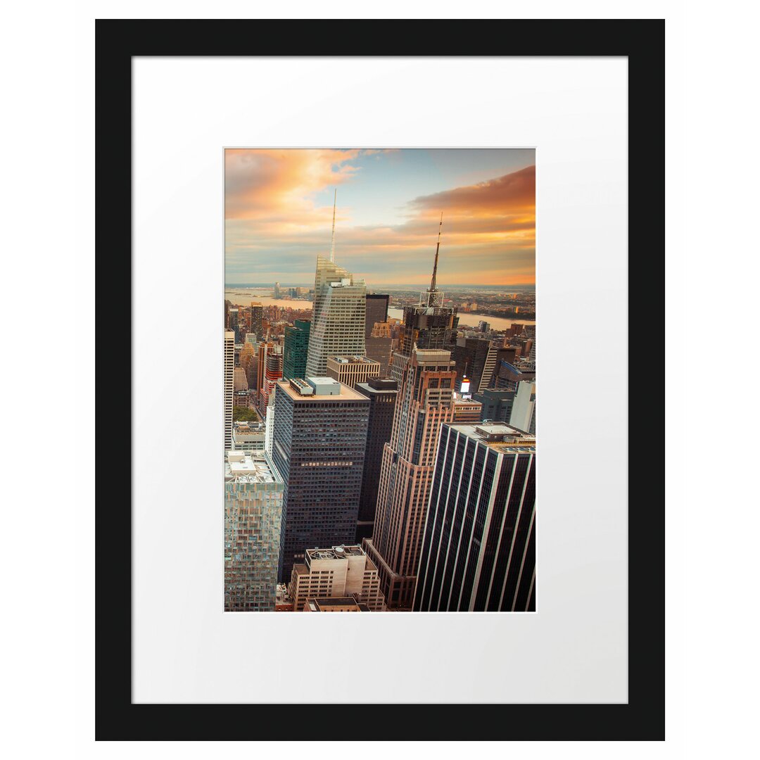 Gerahmtes Poster Skyline von New York