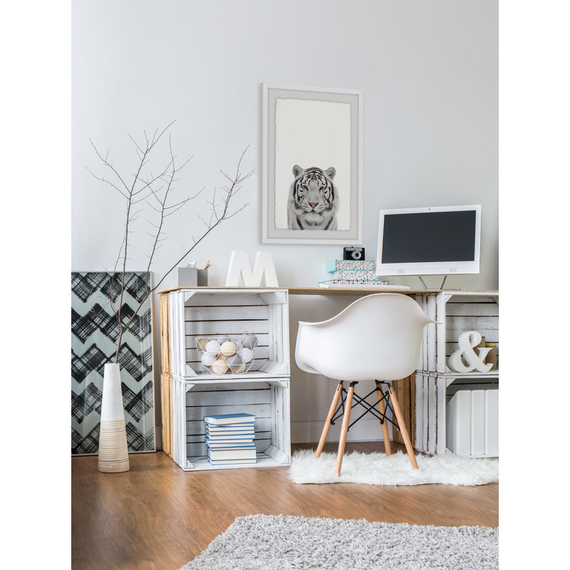 Tamed Tiger - Single Picture Frame Print, 46 cm H x 30 cm W
