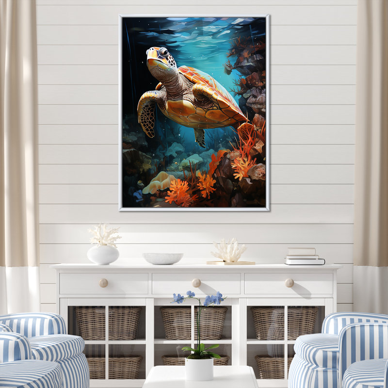 Reproduction d'art sur toile, H 32 po x l 24 po x P 1 po, Cadre flottant blanc