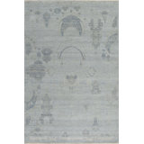 Manhattan Reserve Wool & Silk One-of-a-Kind 3.11 X 6.0 Hand Knotted Area Rug