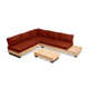 Combes Teak 5 - Person Patio Conversation Sets with Cushions