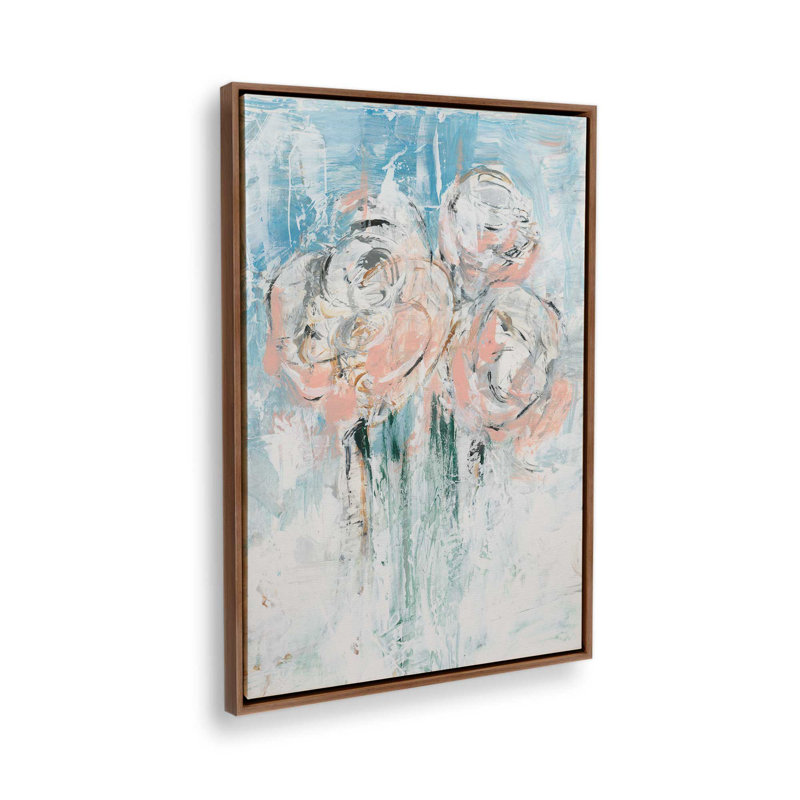 «Abstract Blush Bouquet II» par Ethan Harper, reproduction d'art, H 48 po x l 36 po, Brun