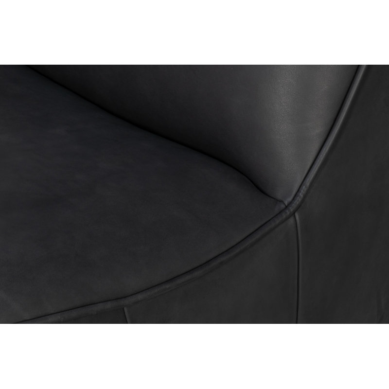 Kennett Swivel Armless Chair, Santoni Black