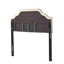 Tête de lit tapissier capitonnée de taille grand, tête de lit en bois massif avec pieds en métal durables, tête de lit grand à hauteur réglable avec garniture cloutée, tête de lit en tissu au design moderne capitonné-300506219-300506133