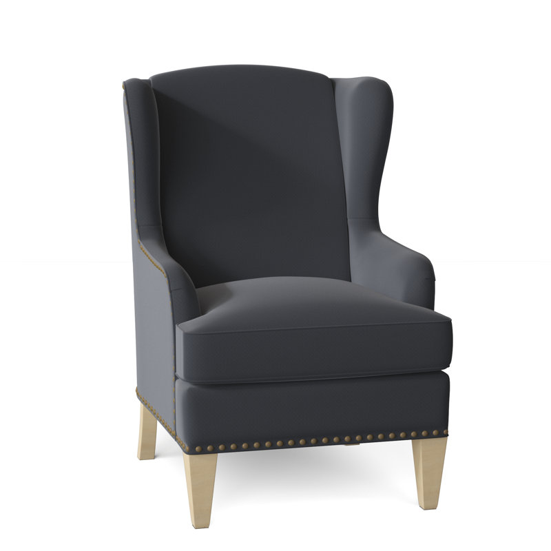 Fauteuil à oreilles Goyito, Chenille performance marine Craftwood 23, Oui, Manhattan