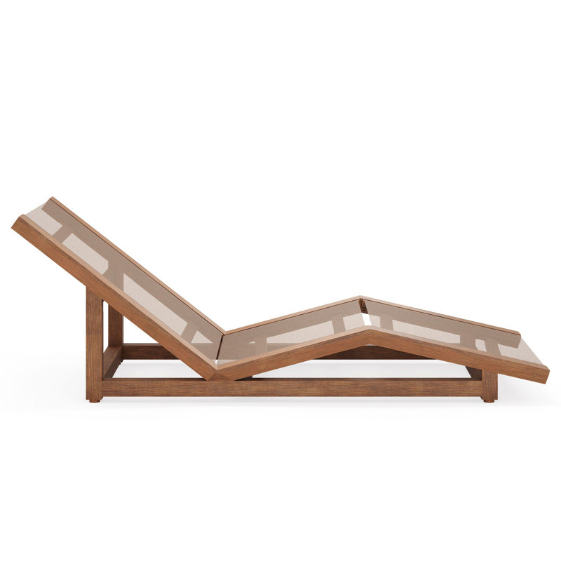Sierra Outdoor Chaise Lounge, Graphite, White