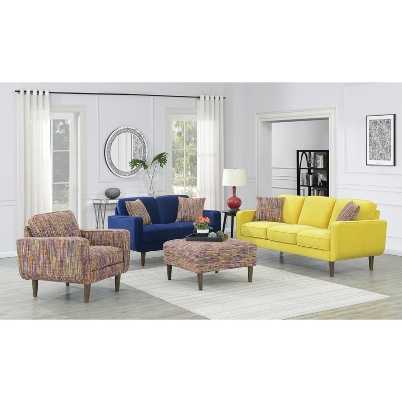 Canapé à accoudoirs carrés 80,5 po Capel, Polyester rayon de soleil