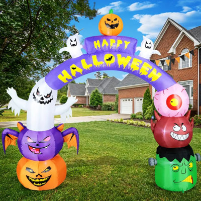 Arche de décoration d'Halloween gonflable 10 pi de long et 8 pi de haut Gain