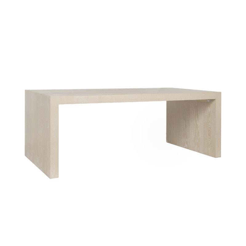 Kenneth Mid-Century Modern Smoke Grey Oak Coffee Table